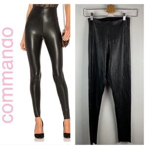 NWOT Commando faux leather leggings L- shapewear slimming